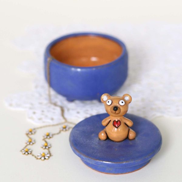 Mini Jewelry Box with a Teddy Bear – ByDomi