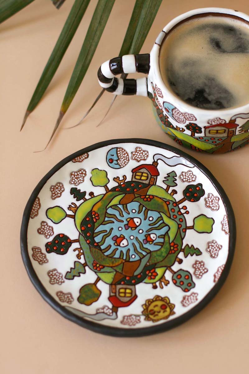 Small Handcarved Serenity Plate - Image 5