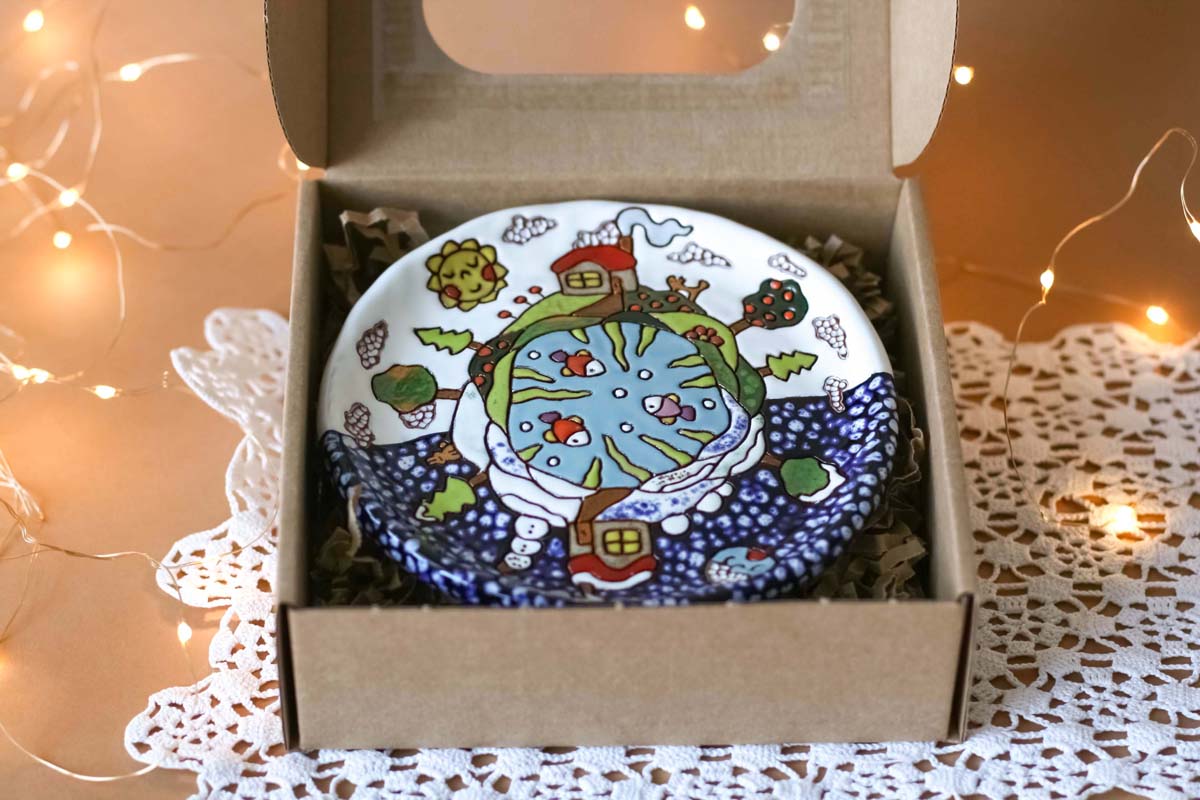 Small Handcarved Serenity Plate - Image 11